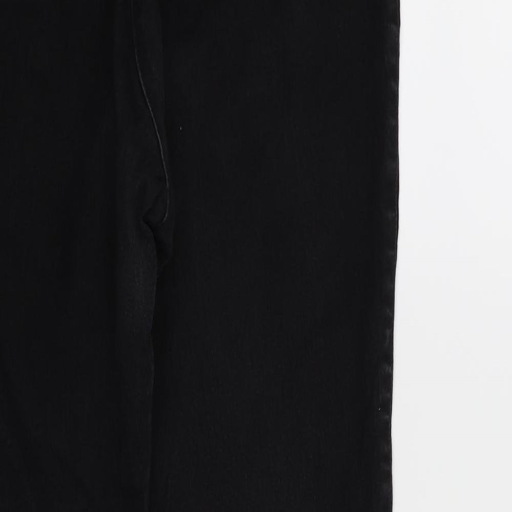 H&M Womens Black Denim Skinny Jeans Size 14 L26 in
