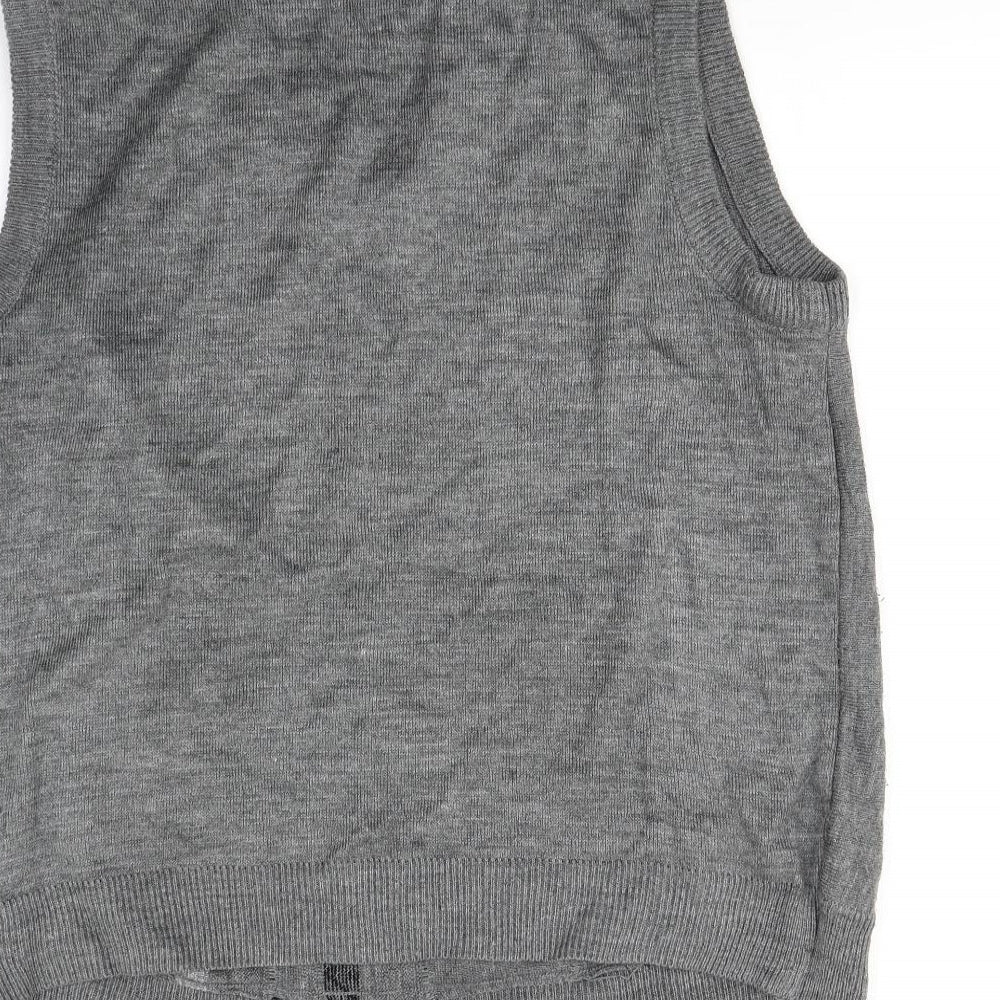 Reflect Mens Grey Pullover Jumper Size M
