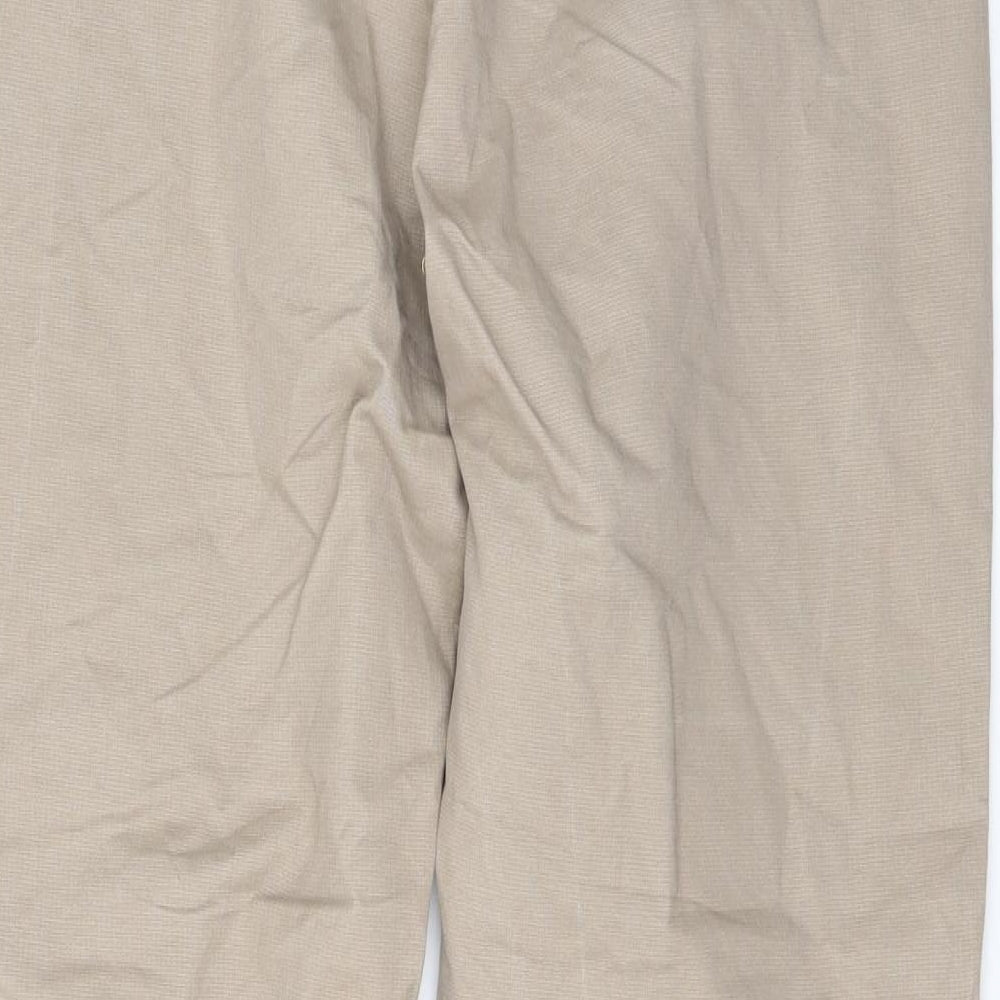 JOHN F Mens Beige Trousers Size 32 in L28 in