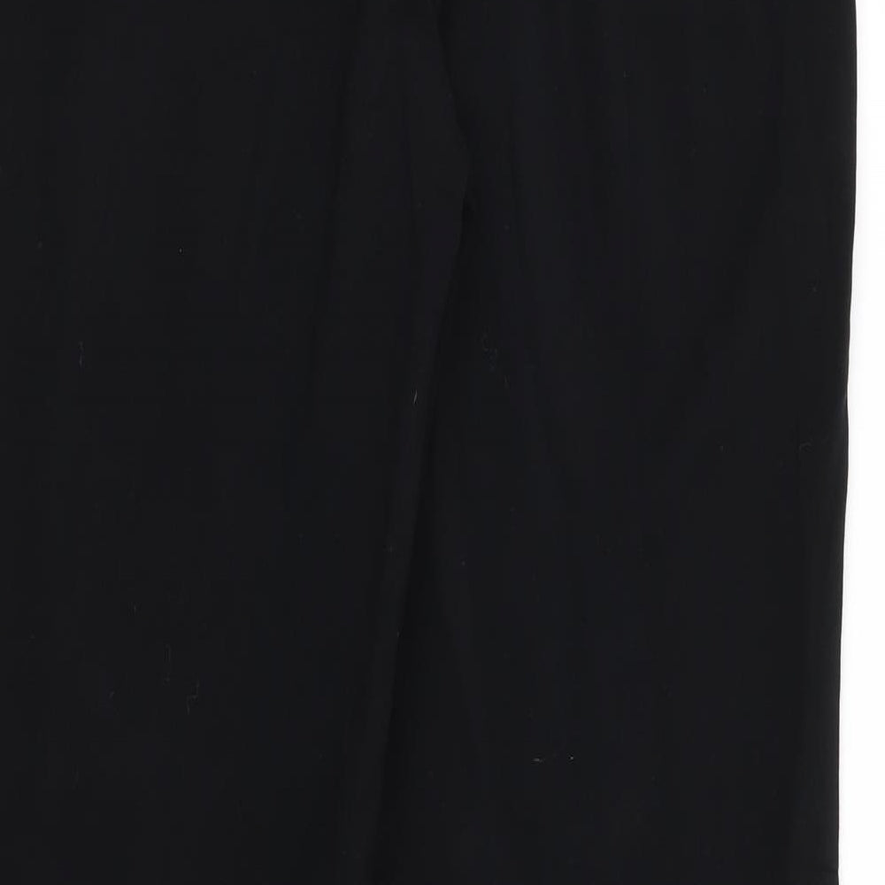 M&S Womens Black Trousers Size 12 L28 in