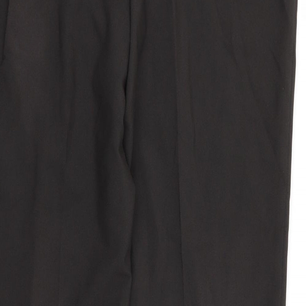 M&S Womens Brown Trousers Size 14 L26 in