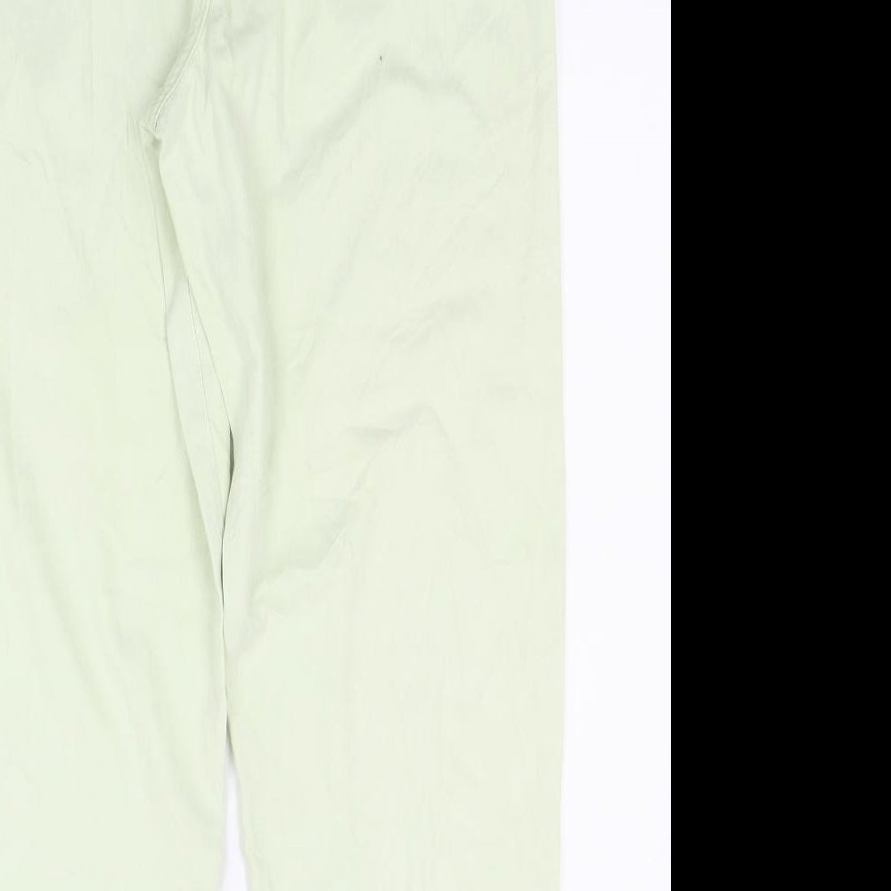 C&A Womens Green Denim Tapered Jeans Size 8 L28 in