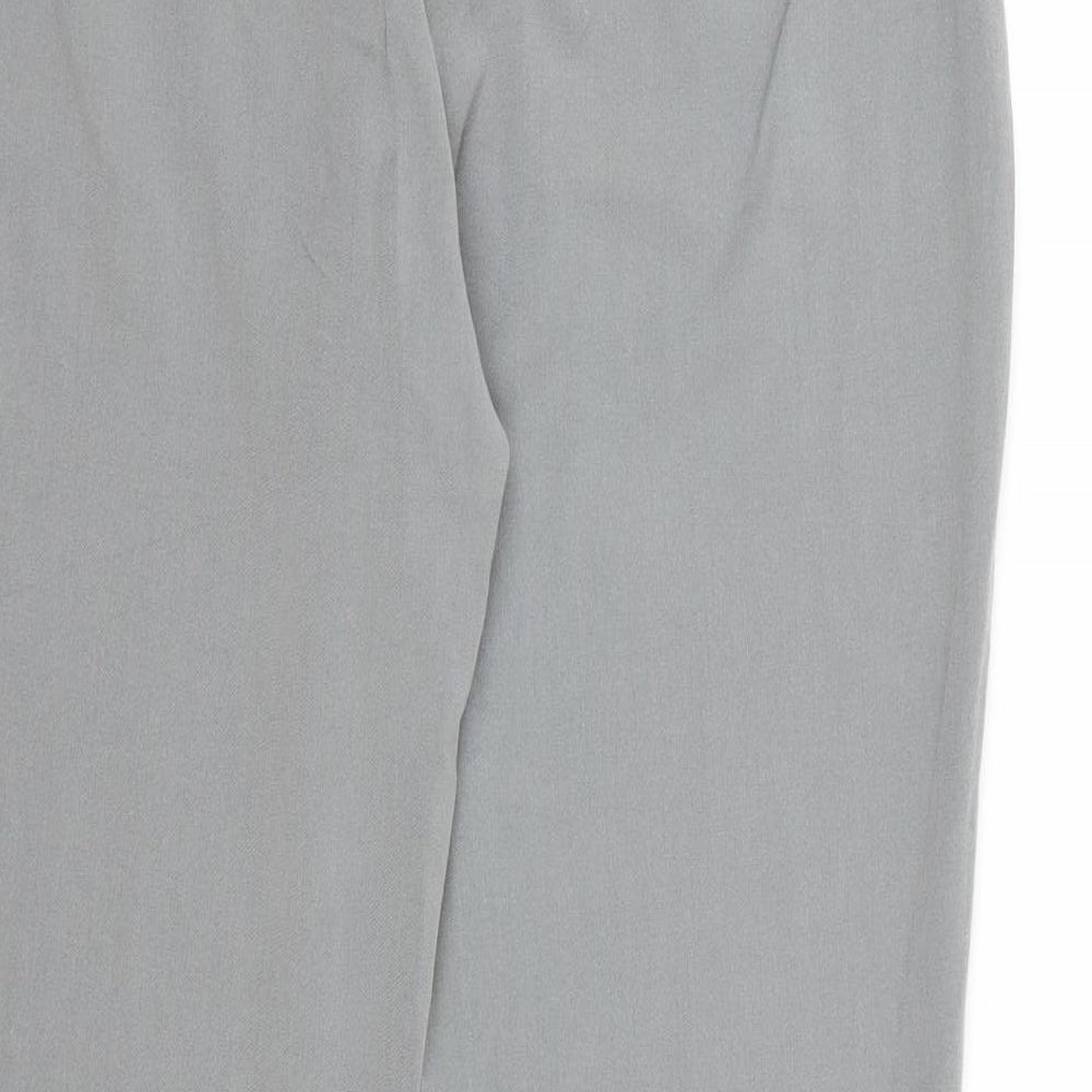 Marks and Spencer Womens Grey Rayon Dress Pants Trousers Size 10 L25 in