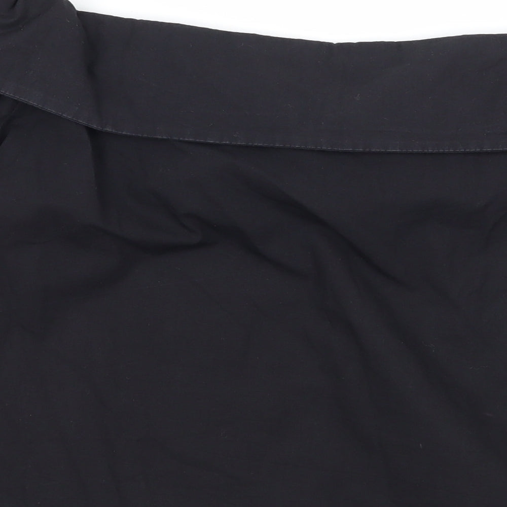 Flammode Womens Black Basic Blouse Size S