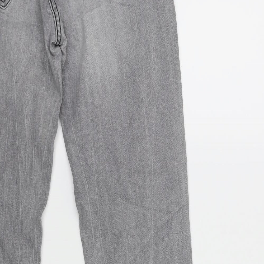 Up Fashion Womens Grey Denim Skinny Jeans Size 10 L30 in