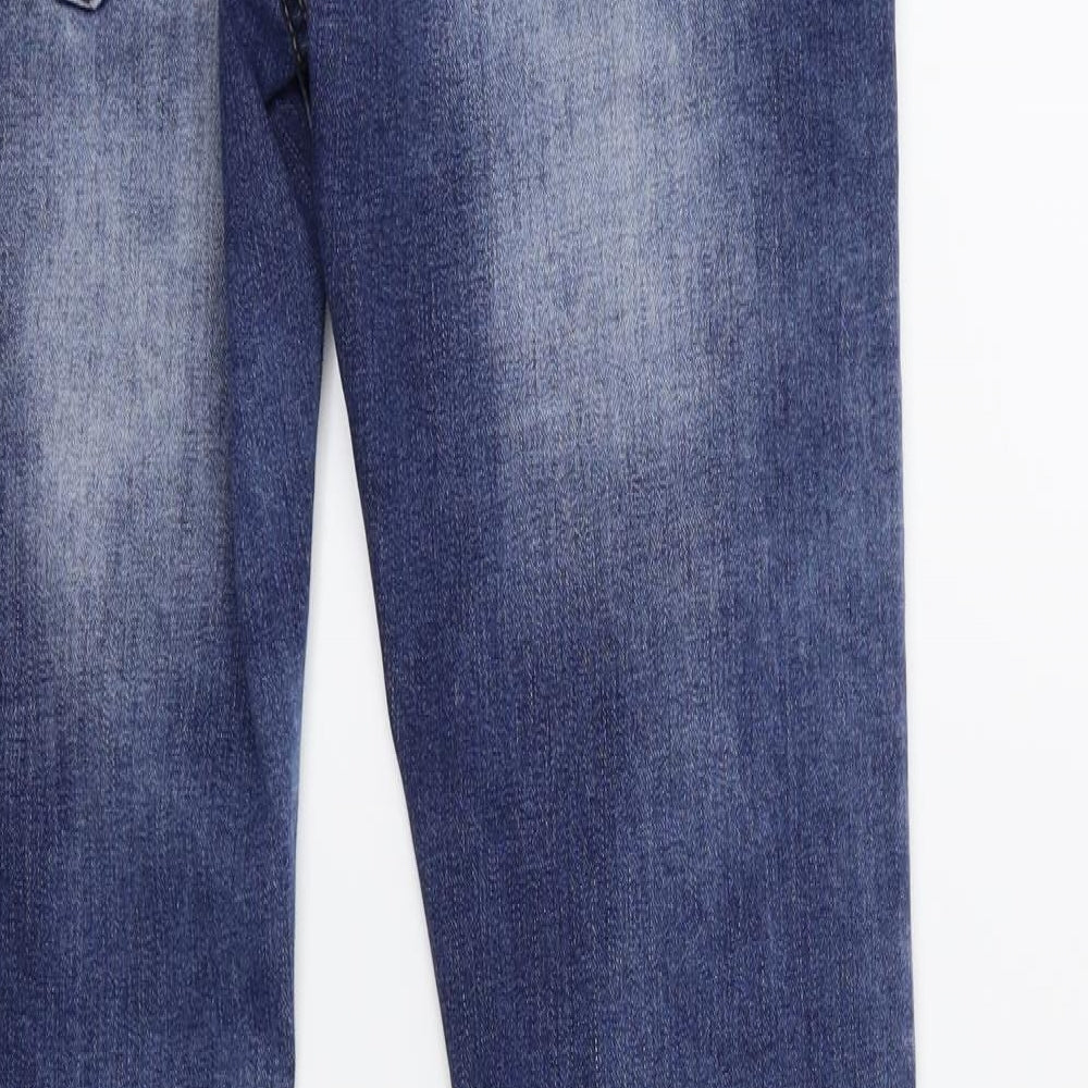 Preworn Womens Blue Denim Skinny Jeans Size 28 in L29 in - Acid wash