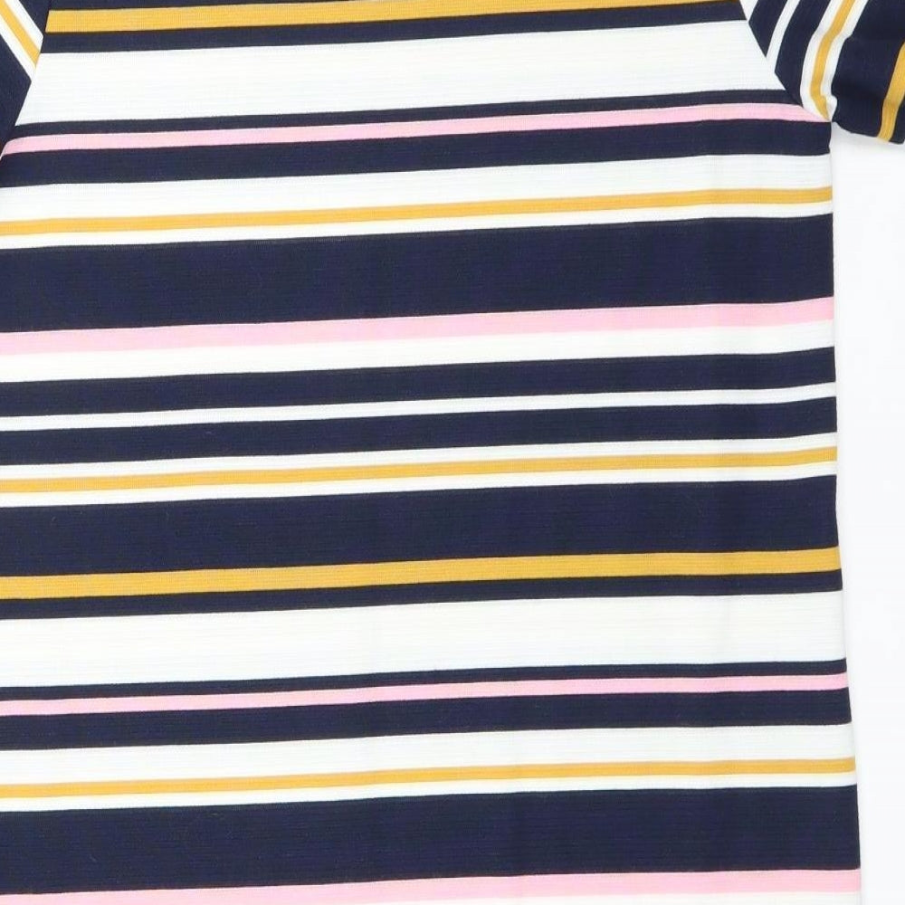 Atmosphere Womens Blue Striped T-Shirt Dress Size 12