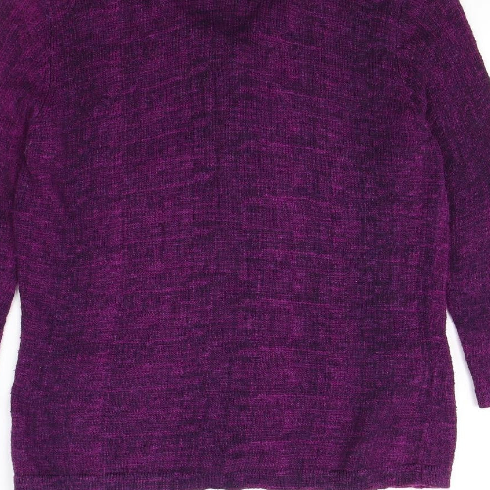 cc Womens Purple Cardigan Jumper Size S