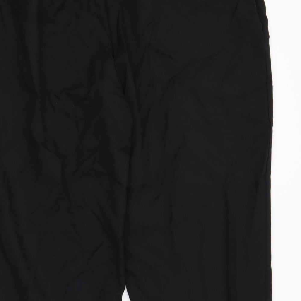 Preworn Womens Black Trousers Size 20 L25 in