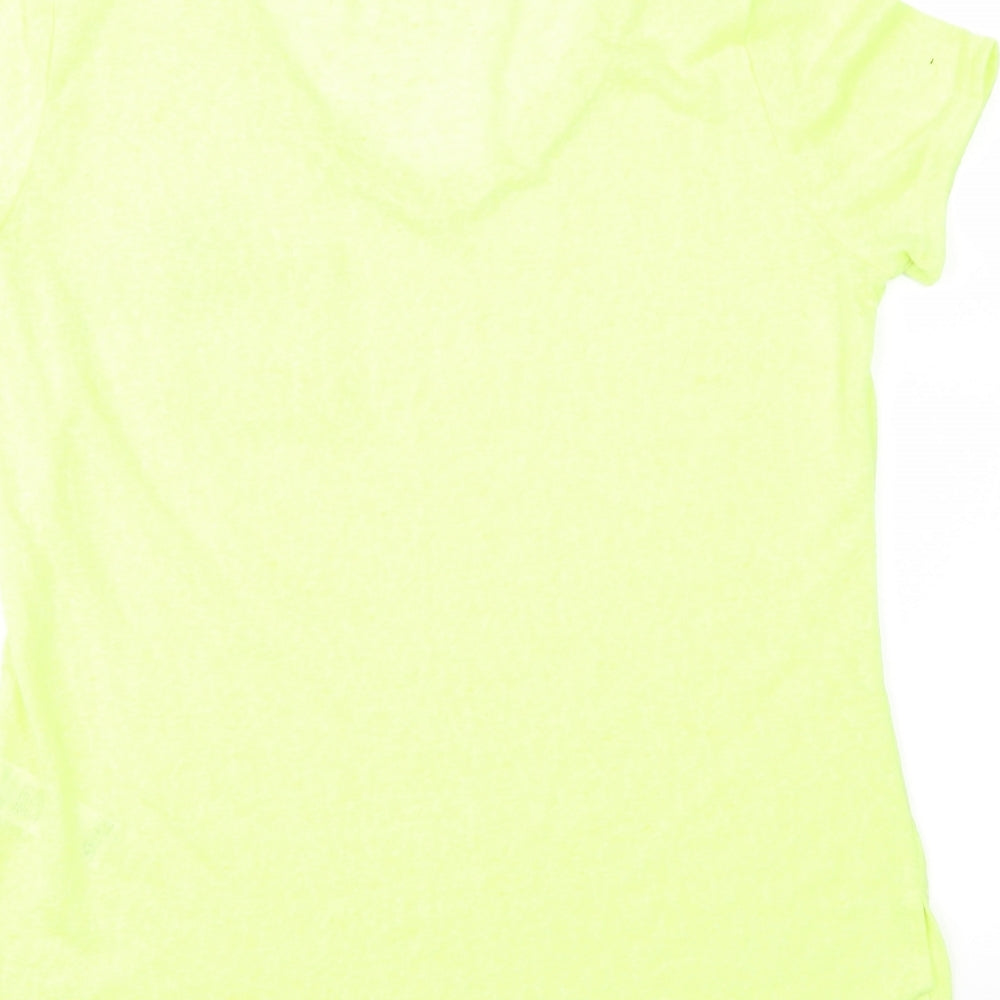 F&F Womens Green Jersey Basic T-Shirt Size 12