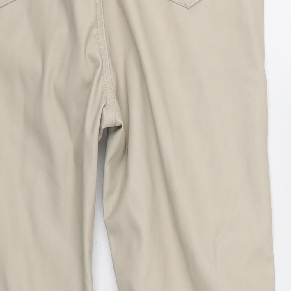 H&M Womens Beige Skinny Jeans Size 14 L24 in