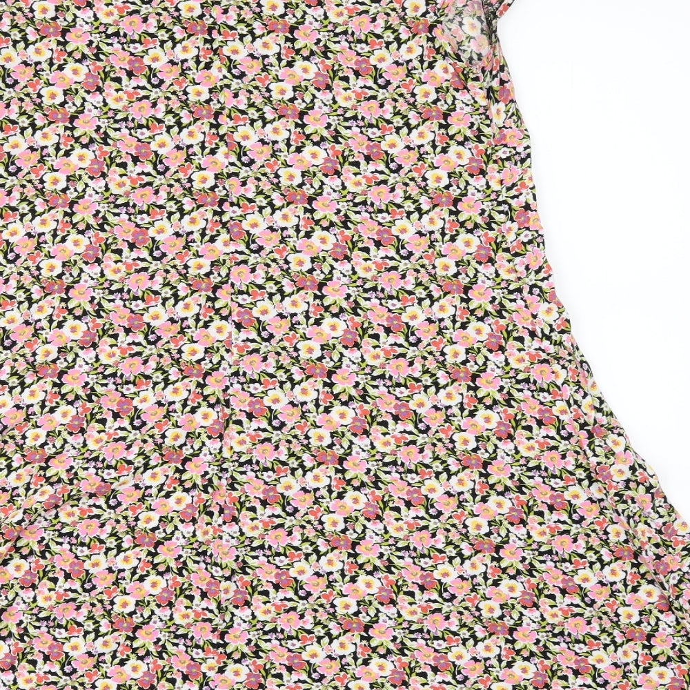 Primark` Womens Multicoloured Floral A-Line Size 10
