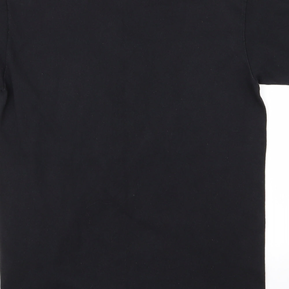 Fruit of the Loom Mens Black T-Shirt Size S - nasa