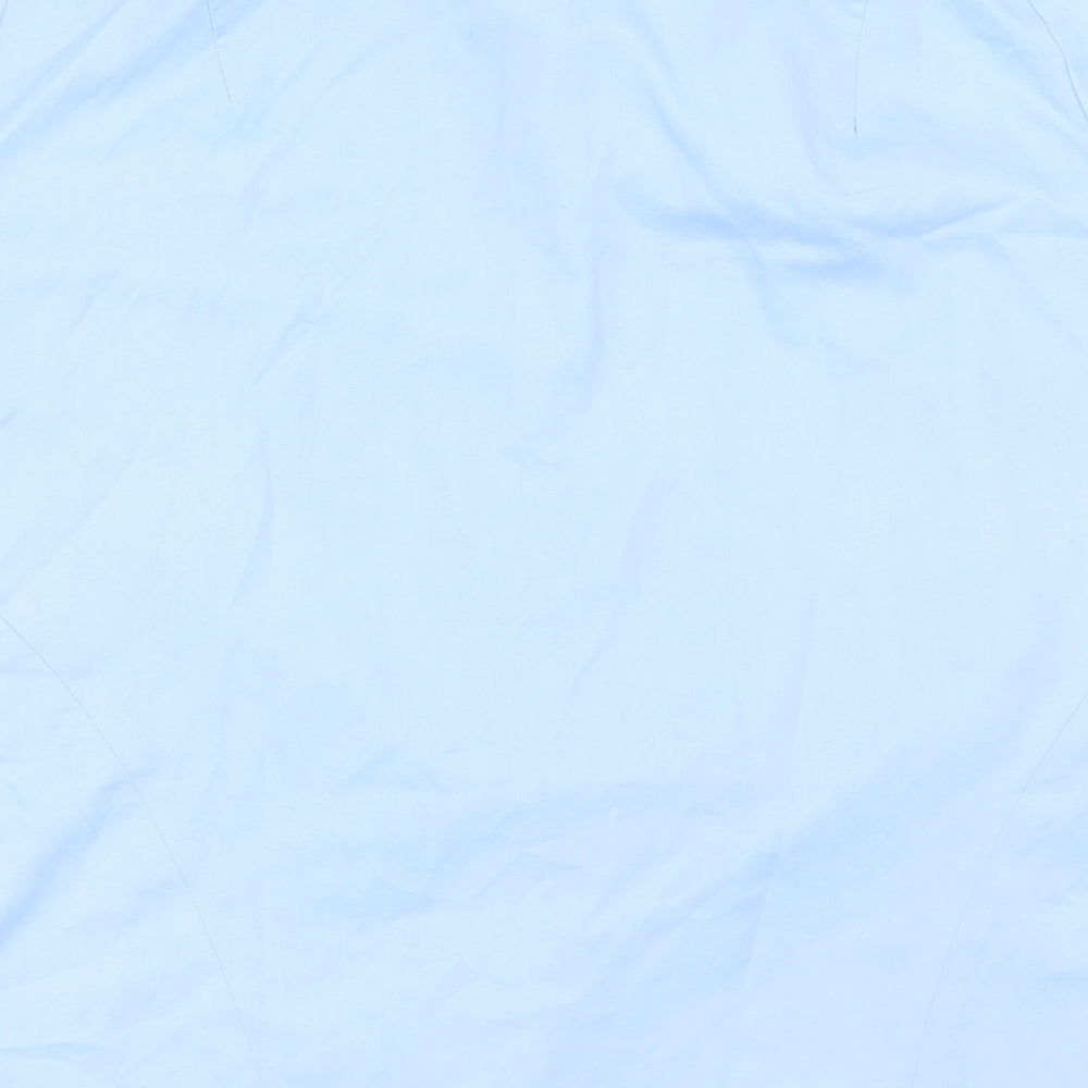Vortex Womens Blue Basic Button-Up Size 10