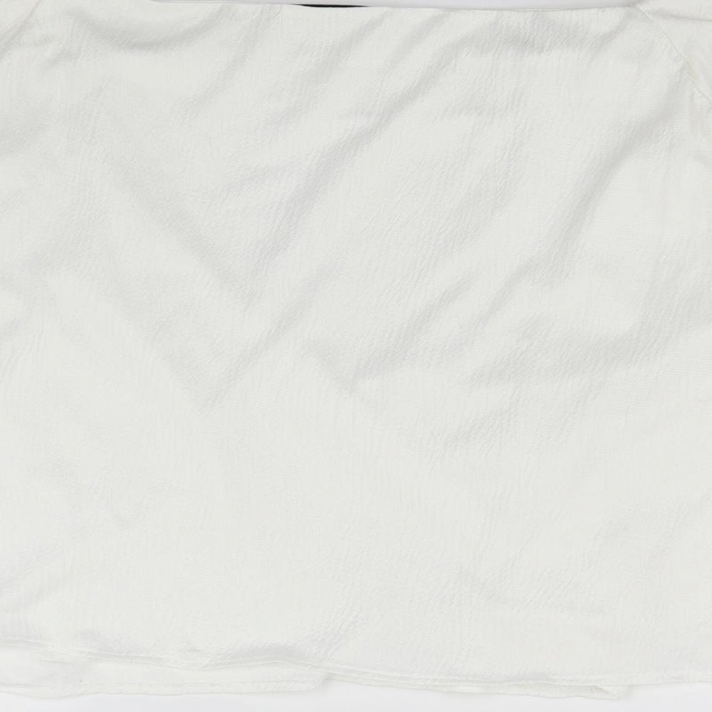 Marks and Spencer Womens White Basic T-Shirt Size 14