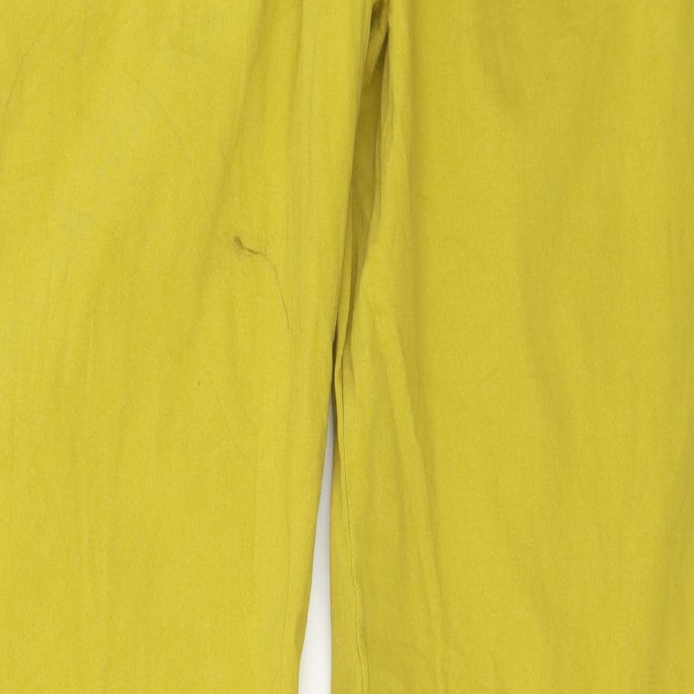 Preworn Womens Yellow Trousers Size L L26 in