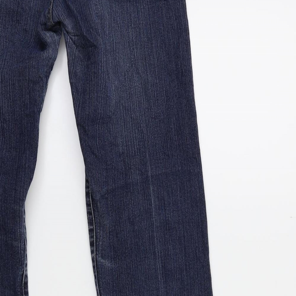 sugar and spice Womens Blue Denim Straight Jeans Size 28 in L29 in