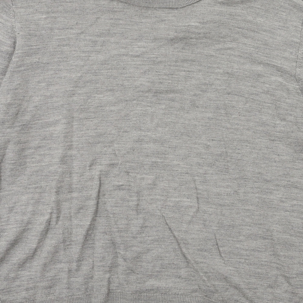 Tailor & Cutter Mens Grey Knit Pullover Jumper Size XL