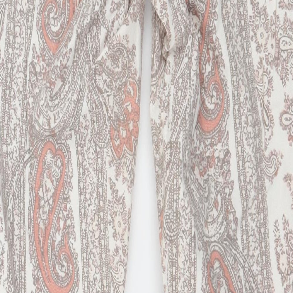 H&M Womens Multicoloured Paisley Denim Skinny Jeans Size 10 L30 in