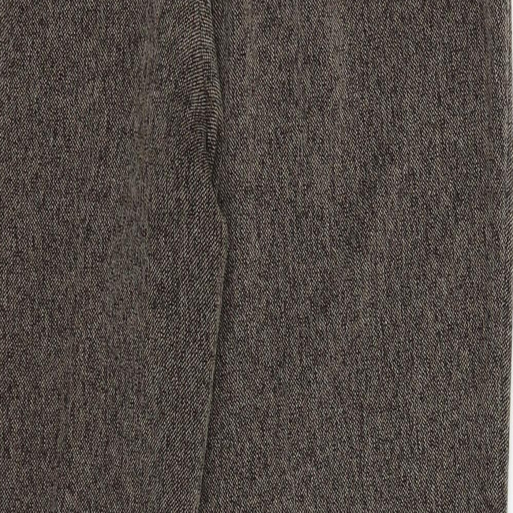 Marks and Spencer Womens Grey Trousers Size 14 L28 in