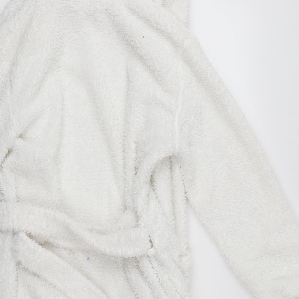 F&F Girls White Robe Size 11-12 Years