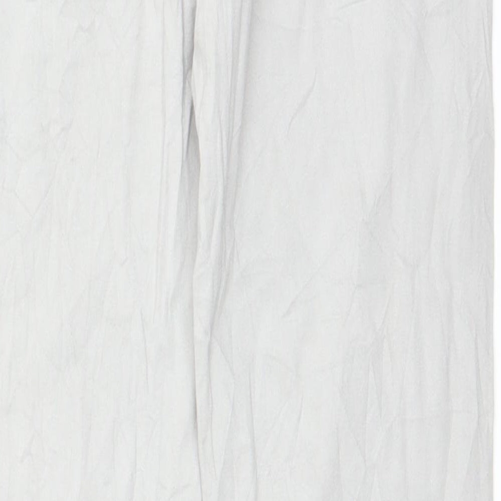 Bershka Womens Grey Chino Trousers Size 12 L29 in