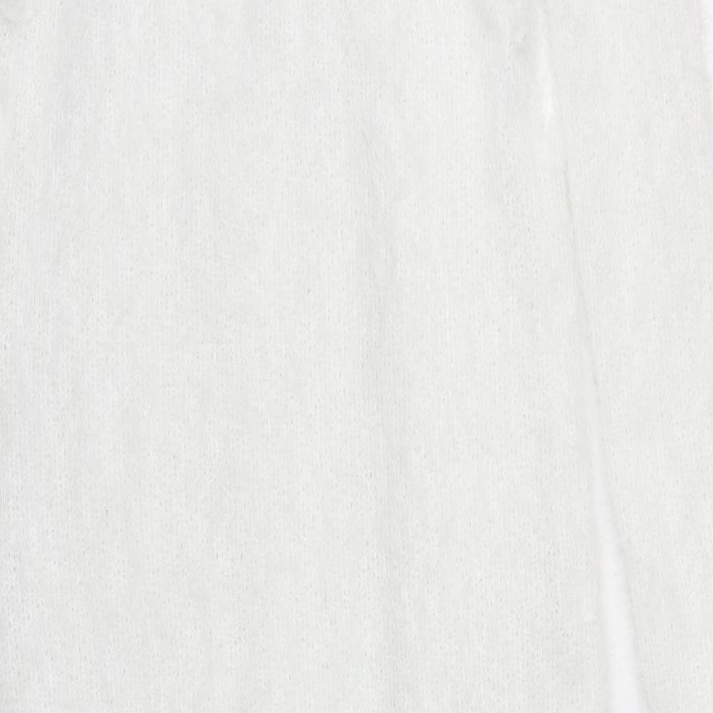 Missy Empire Womens White Cardigan Jumper Size 6