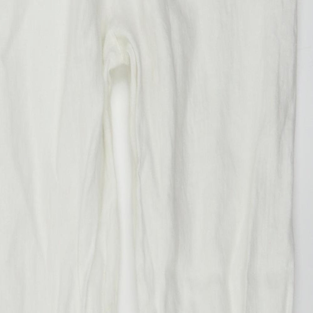 Pako litto Womens White Trousers Size L L26 in