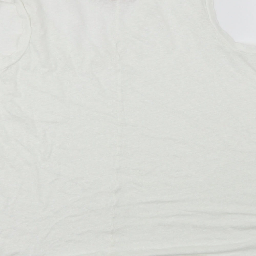 SUZY Womens White Basic T-Shirt Size M