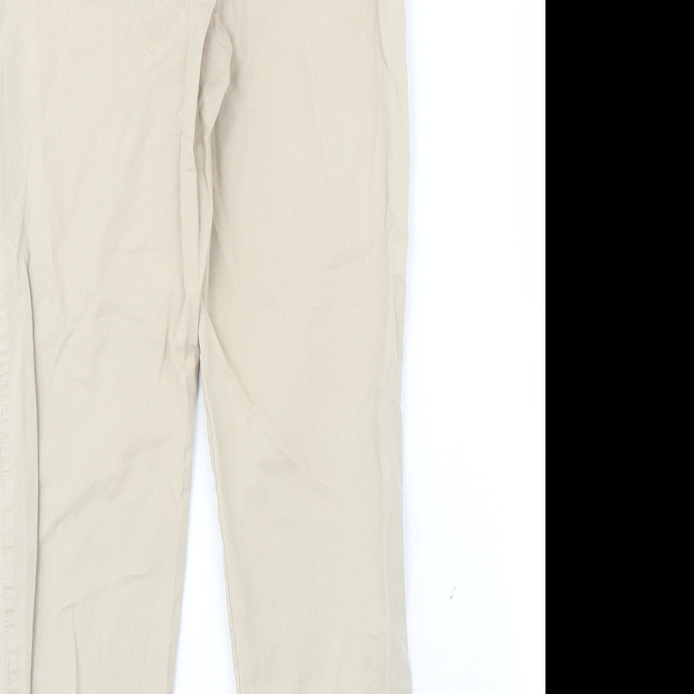 Papaya Womens Beige Capri Trousers Size 8 L25 in