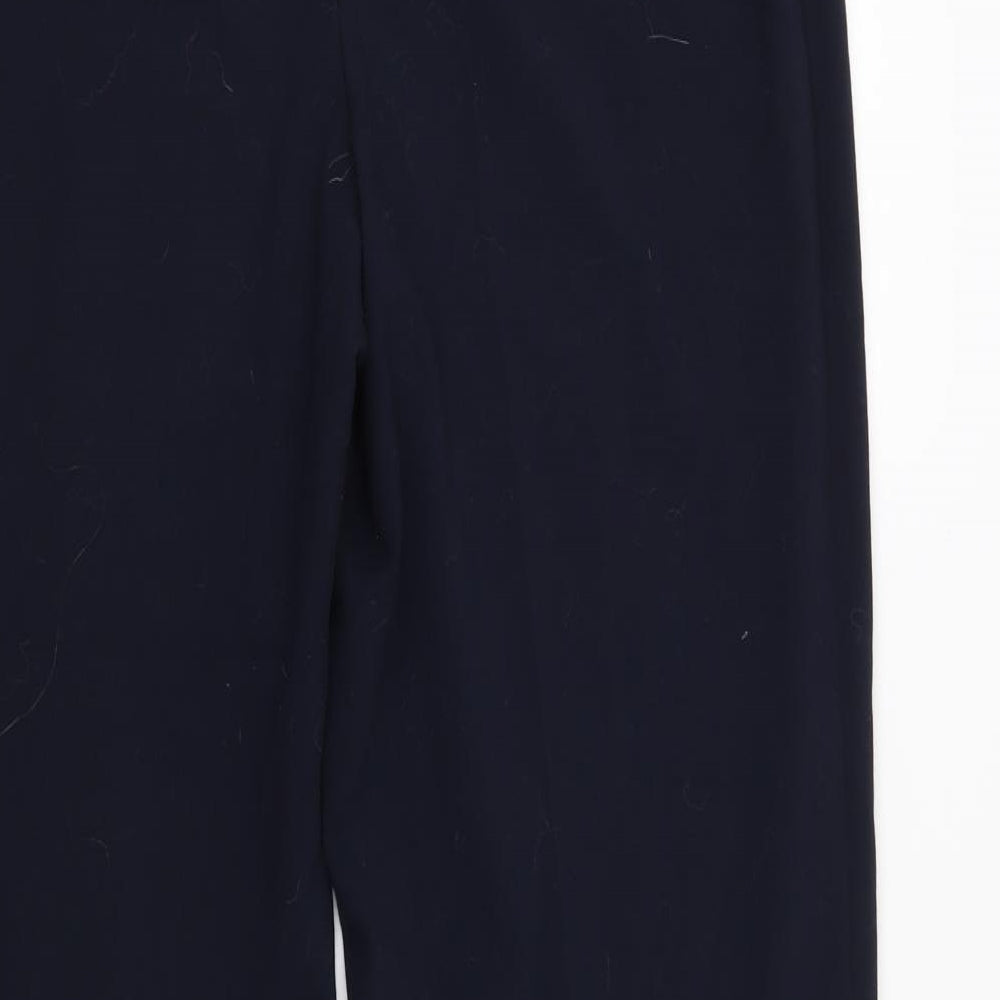 Marks and Spencer Womens Blue Trousers Size 12 L28 in
