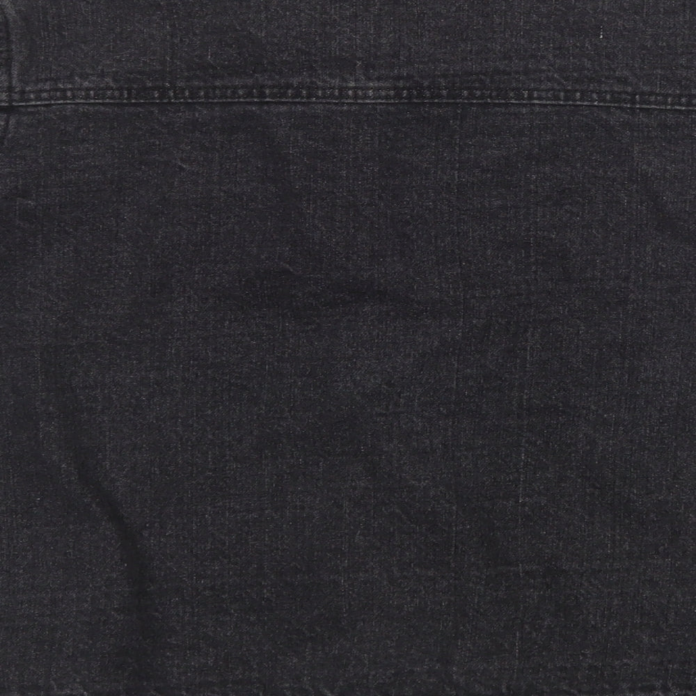 Daisy Street Womens Black Denim Jacket Size XS