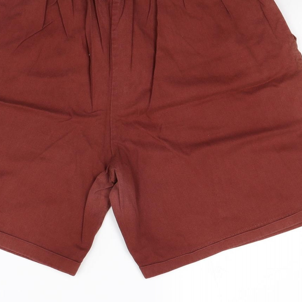 FX Womens Red Paperbag Shorts Size 16