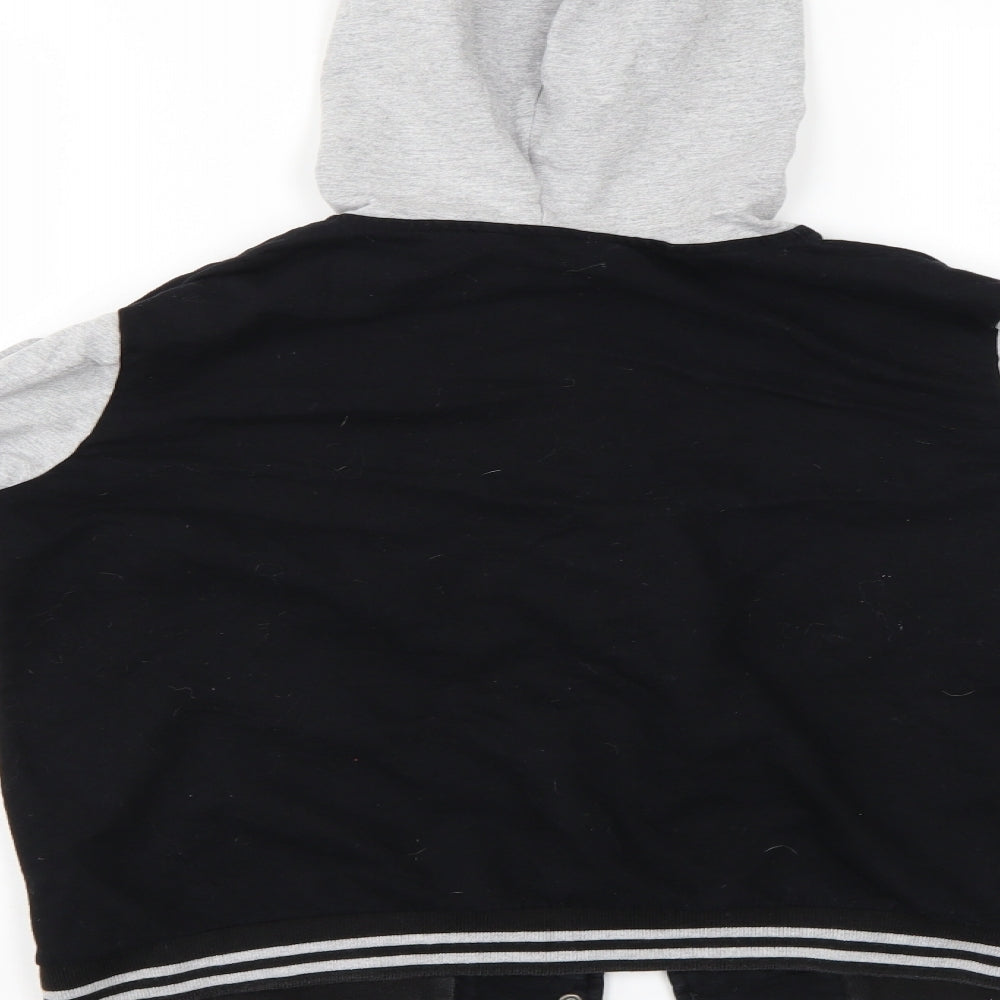 Generation Boys Black Varsity Jacket Jacket Size 14-15 Years