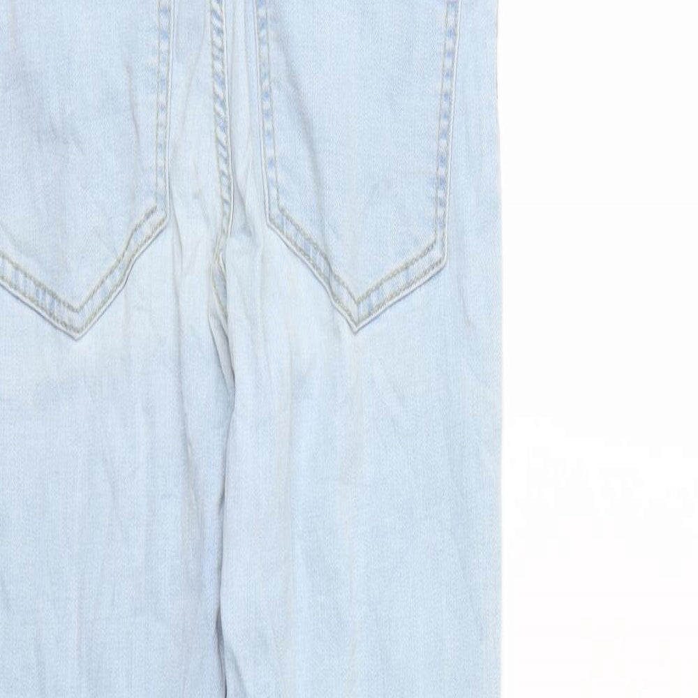 Bik Bok Womens Blue Denim Tapered Jeans Size S L26 in