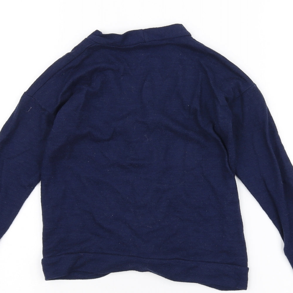 George Girls Blue Cardigan Jumper Size 5-6 Years
