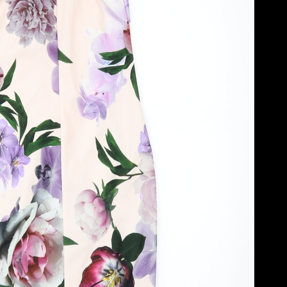 Select Womens Purple Floral Mini Size 12