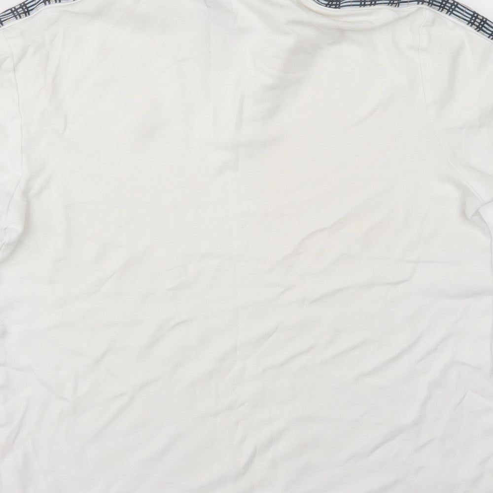River Island Mens White Polo Size S