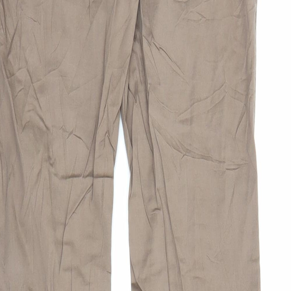 RESERVED Womens Brown Trousers Size 10 L31 in