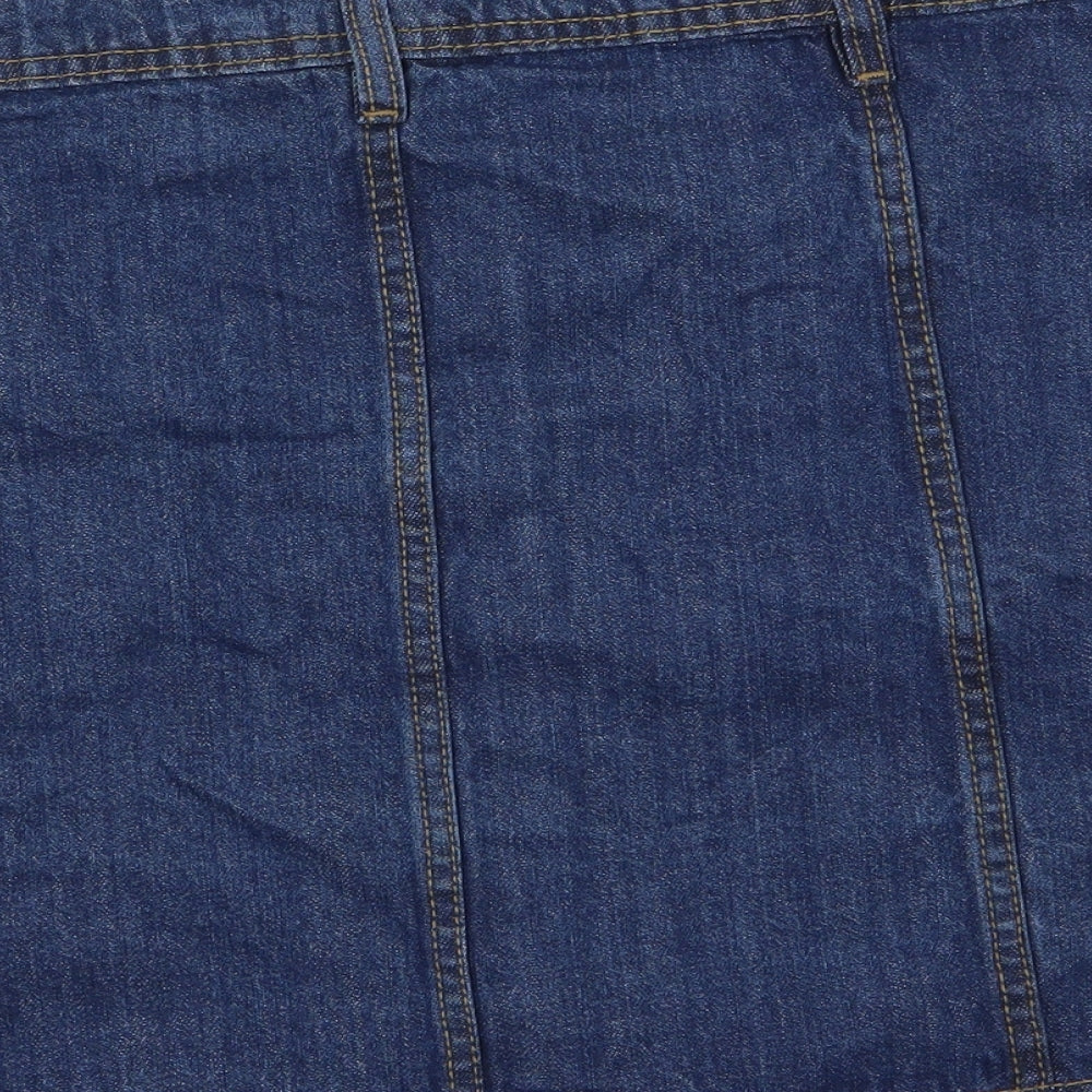 PEP AND CO Womens Blue Denim Mini Skirt Size 18