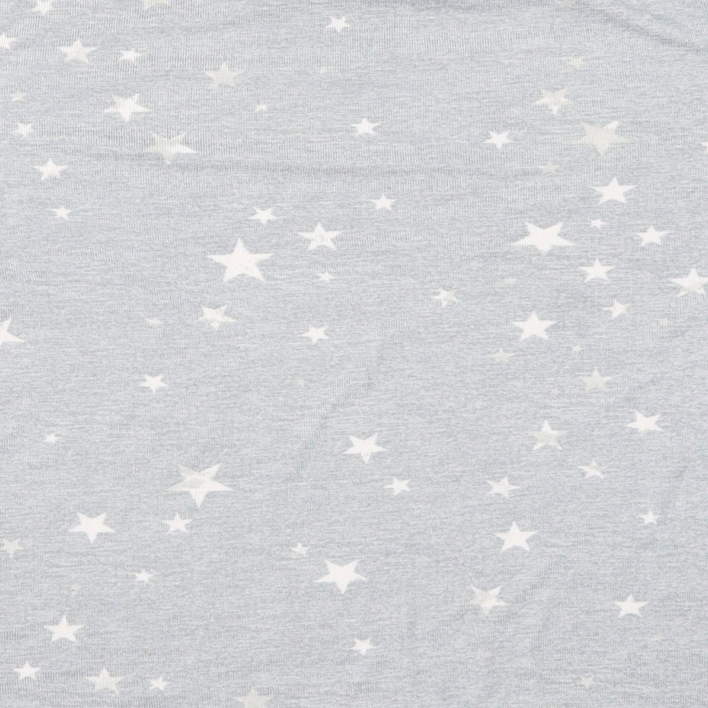Peacocks Womens Blue Geometric Top Pyjama Top Size 18 - Stars