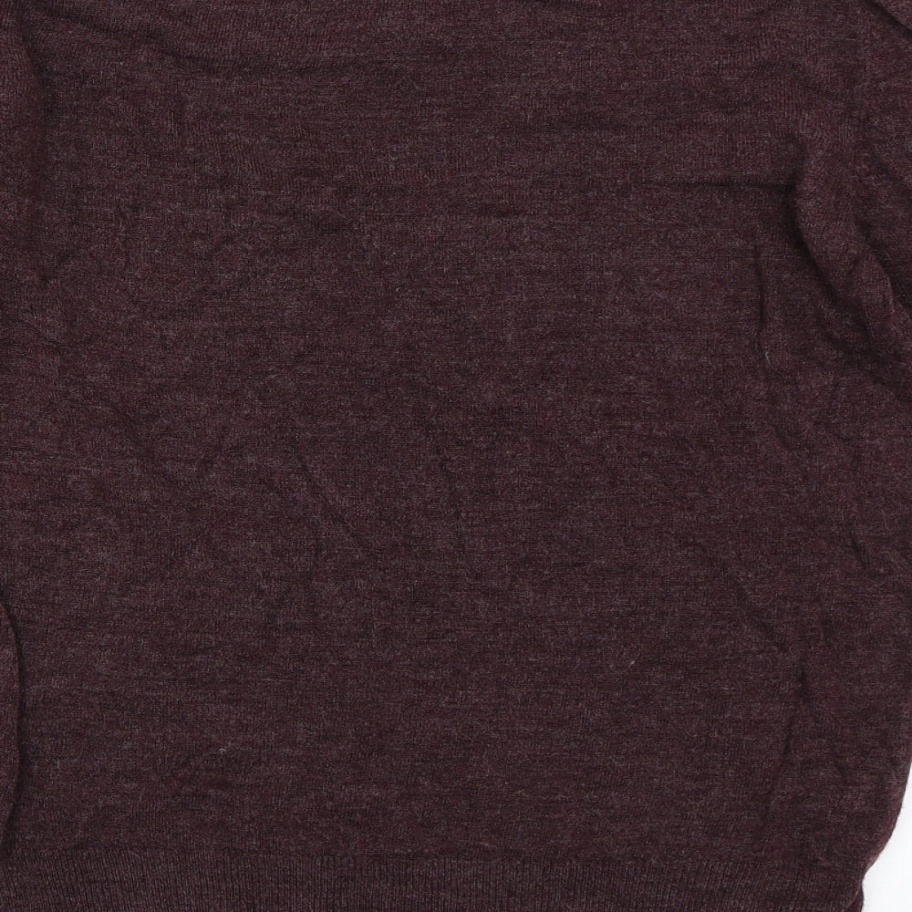 Cedar Wood State Mens Purple Pullover Jumper Size M