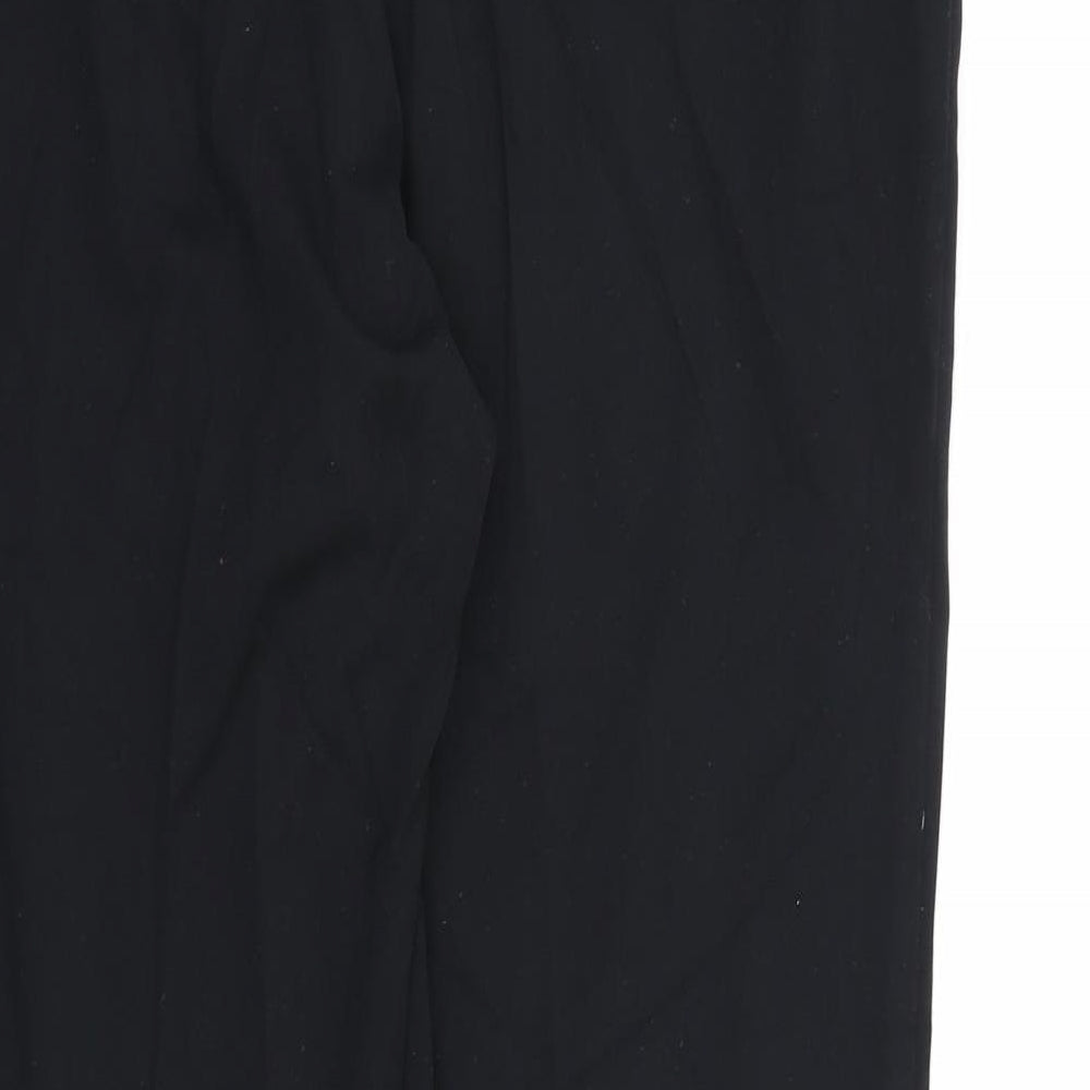 Marks and Spencer Womens Black Rayon Dress Pants Trousers Size 14 L30 in