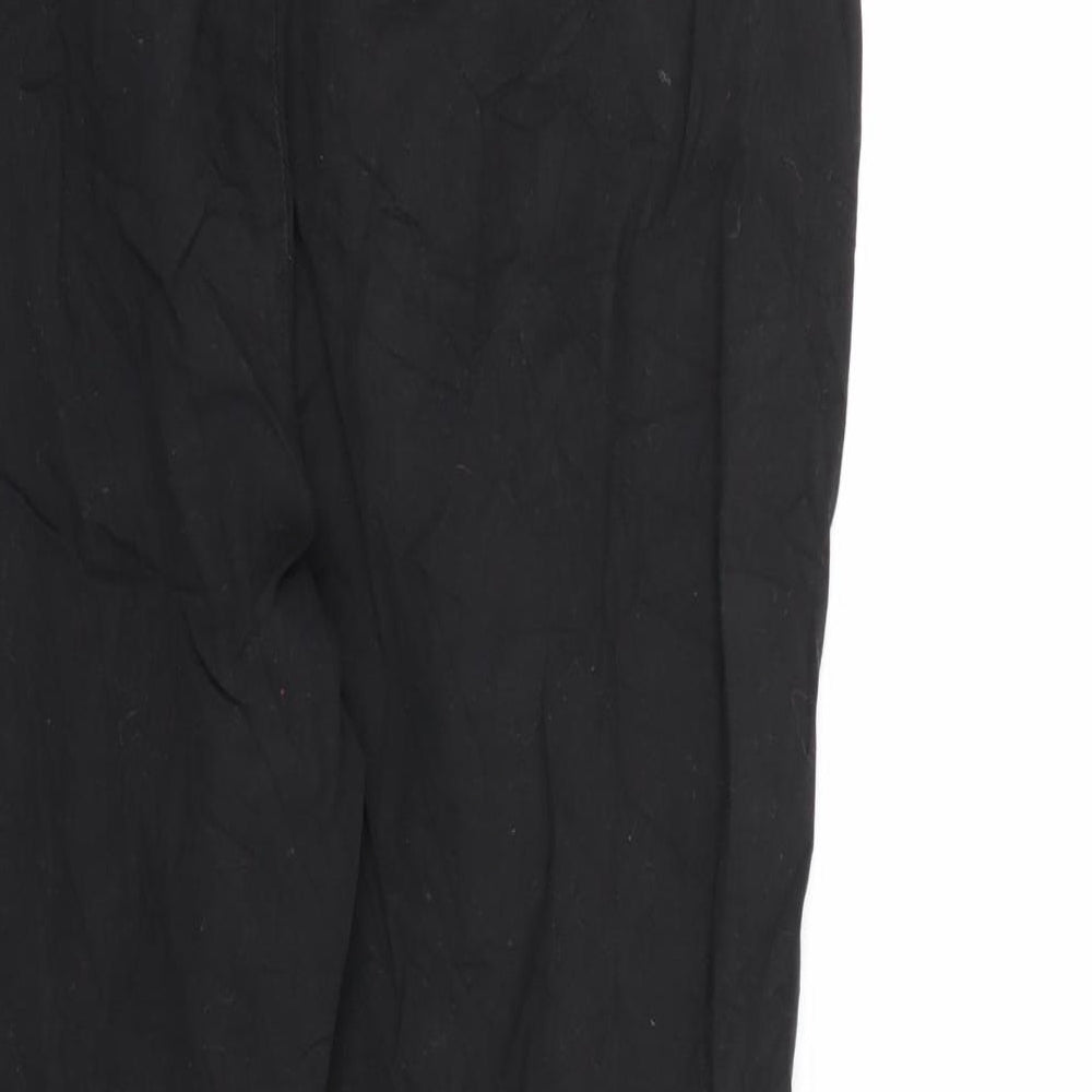 Bershka Womens Black Denim Straight Jeans Size 10 L24 in