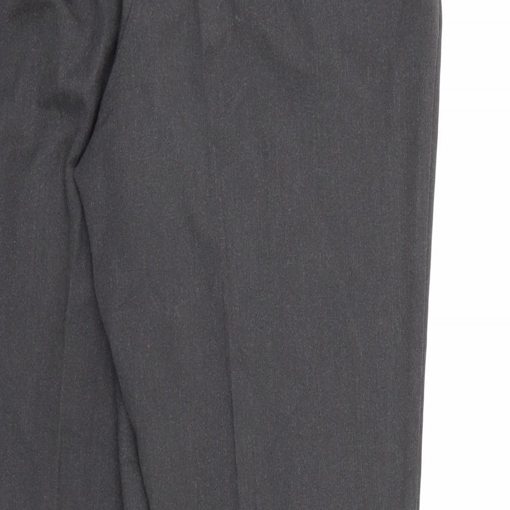 Marks and Spencer Womens Grey Rayon Dress Pants Trousers Size 10 L28 in