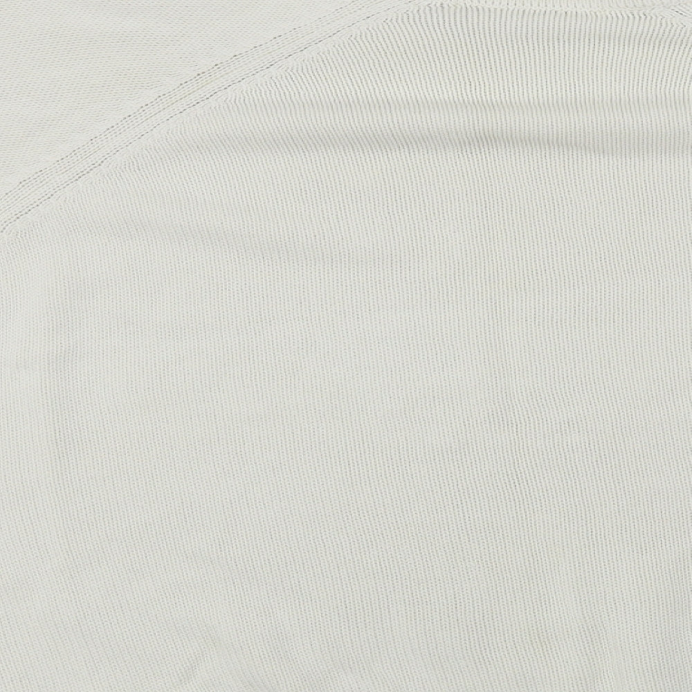 Marks and Spencer Womens White Paisley Pullover Jumper Size 16