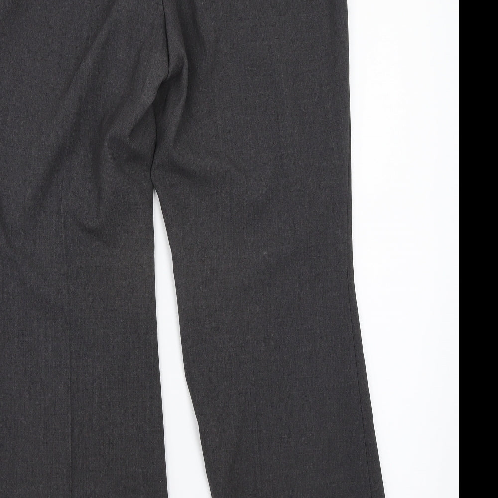 Marks and Spencer Womens Grey Trousers Size 12 L26 in