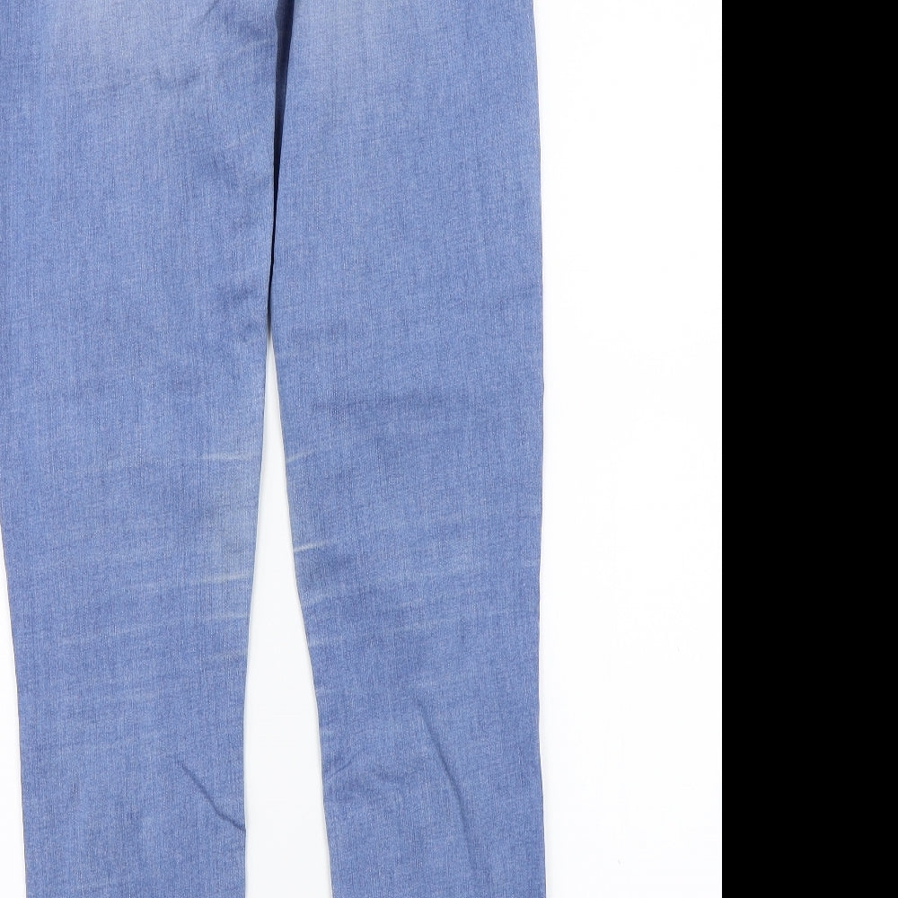 Denim & Co. Womens Blue Skinny Jeans Size 8 L31 in