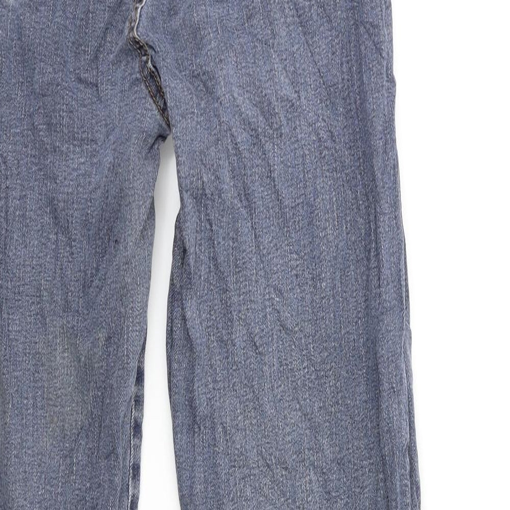 Arizona Jeans Womens Blue Denim Straight Jeans Size 28 in L26 in