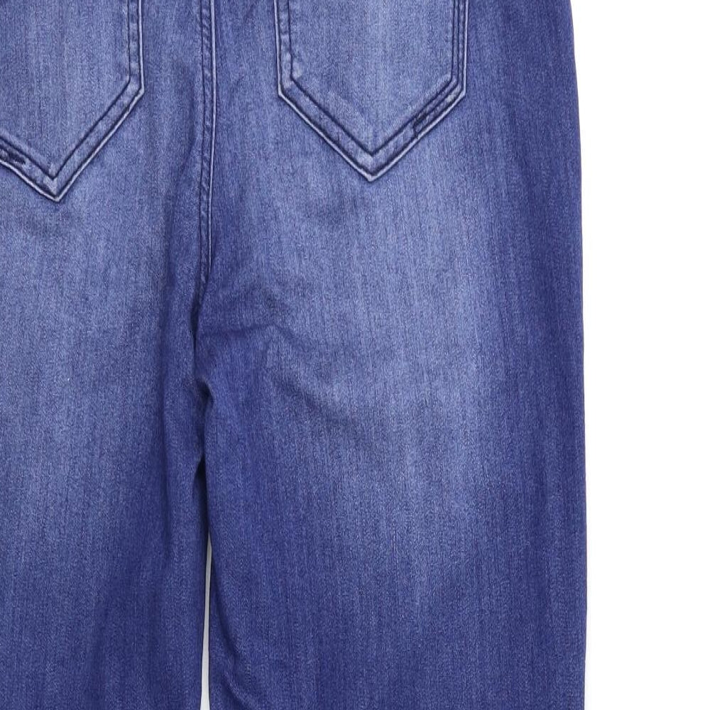 Preworn Womens Blue Denim Skinny Jeans Size 12 L28 in
